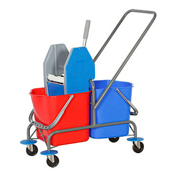 Уборочная тележка двухведерная 02.111