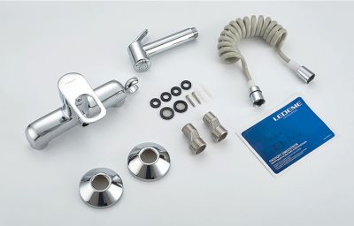 СМЕСИТЕЛЬ ДЛЯ БИДЕ НАСТЕННЫЙ LEDEME L5249, ГИГИЕНИЧЕСКИЙ ДУШ