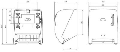Диспенсер для бумажных полотенец с автоподачей бумаги Jofel CLASICA AG17500