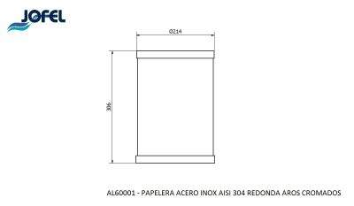 Корзина для бумаг Jofel AL60001 10 л