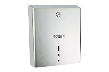 Диспенсер прямоугольный из нержавеющей стали глян для туалетной бумаги в больших рулонах 340*288*115, 05104.В