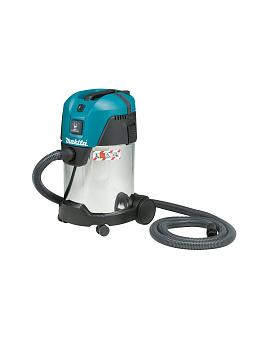 Профессиональный пылесос для сухой и влажной уборки Makita VC3011L 1000 Вт, 210 мбар, 30 л