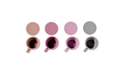 Силиконовая складная кружка с ручкой KF Pastel