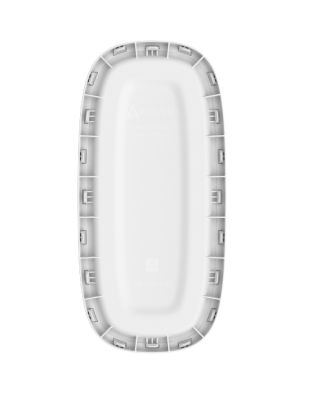 Плетёная корзина для белья сборная «Лён» 45 л (43х20х60 см) белый