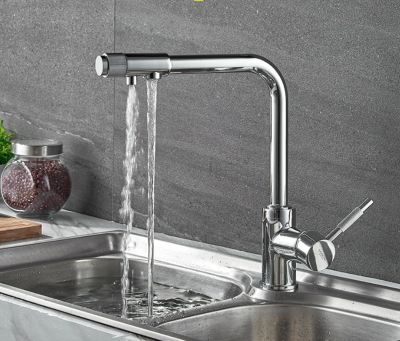 СМЕСИТЕЛЬ ДЛЯ КУХНИ LEDEME L4155-3 С ГАЙКОЙ