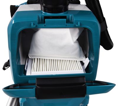 Пылесос ранцевый аккумуляторный Makita DVC261ZX11 LXT 18В X2, 110 мбар, 2 л, без акб и ЗУ