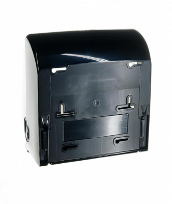 Автоматический диспенсер полотенец в рулонах "MERIDA SOLID CUT" MAXI черный, глянец CJC303
