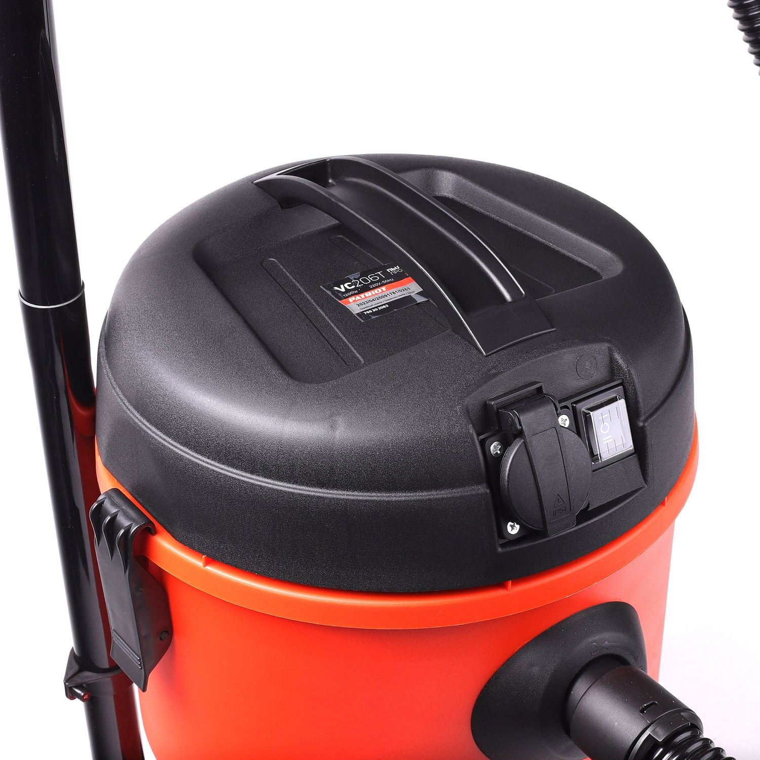 Пылесос промышленный PATRIOT VC 206T, розетка, фильтр-мешок, 1200 Вт, 170 мБар