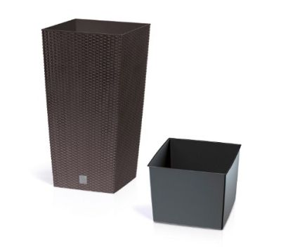 Кашпо для цветов Prosperplast Rato Square 91,5+37л, венге