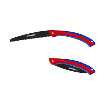 Ножовка садовая, складная с прямым лезвием 250 мм, 7TPI WORKPRO