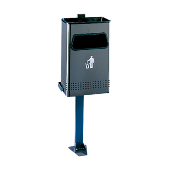 Урна-пепельница поворотная, настенная Jofel AL72710 черный, графит 40л