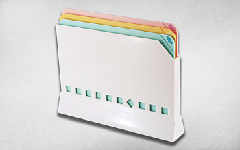 Набор разделочных досок с подставкой Kawasaki Plastics