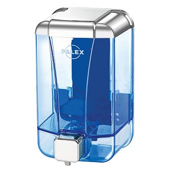 Диспенсер для жидкого мыла 500 мл PALEX прозрачный синий 3420-1