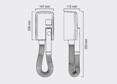 Гостиничный фен Valera Hotello 832.02/T