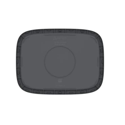 Плетёная корзина для белья сборная «Лён» 100 л (43х32.1х80 см) графит