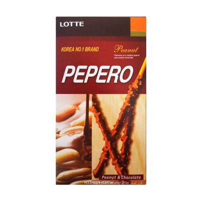 Соломка в шоколадной глазури Pepero Peanut 36 гр