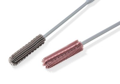 Силиконовая щетка для мытья бутылок тонкая KF Pastel