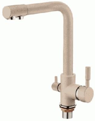СМЕСИТЕЛЬ ДЛЯ КУХНИ LEDEME L4055K-3, С ВЫХОДОМ ПИТЬЕВОЙ ВОДЫ, БЕЖЕВЫЙ-МАТОВЫЙ