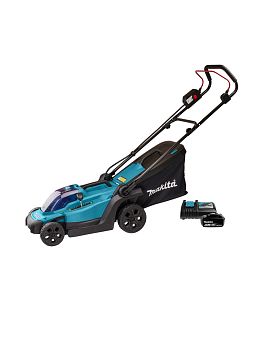 Газонокосилка аккумуляторная Makita DLM330RT LXT 18 В, 450 Вт, ширина 33 см, травосбор. 30 л, 3в1, 8 ступен. центр. регул, 20-75 мм, без акб и ЗУ