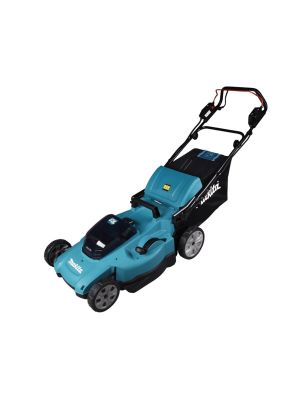 Газонокосилка аккумуляторная Makita DLM538CT2 LXT 2х18 В, 860 Вт, дека 53 см, 70 л, 4в1, XPT, (2xBL1850B, DC18SH)