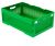 Ящик складной с перфорированными стенками и кнопками-фиксаторами АП 491 зеленый, комплект 7 штук Ящик складной с перфорированными стенками и кнопками-фиксаторами АП 491 зеленый, комплект 7 штук
