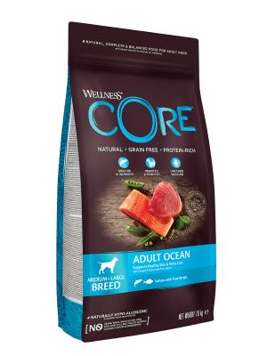 59907 Корм из лосося с тунцом для взрослых собак средних и крупных пород 1,8 кг