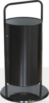 Мобильная уличная урна серии "СтритЛайн" из оцинкованной стали с полимерным покрытием СЛ3-300 (СШ-163)