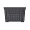 Плетёная корзина для хранения с крышкой «Лён» 22 л (400х284х264 мм) графит