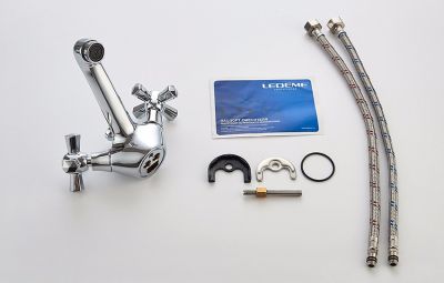 СМЕСИТЕЛЬ ДЛЯ УМЫВАЛЬНИКА LEDEME L1090, ЛИТОЙ ИЗЛИВ