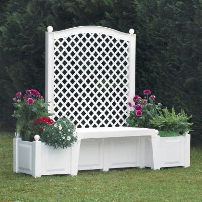 Садовая скамейка KHW Копенгаген, белая