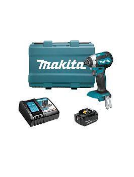 Шуруповерт ударный аккумуляторный Makita DTD153RT 18В, 1х5.0 Ач, 1/4\", 170 Нм, 3400 об/мин