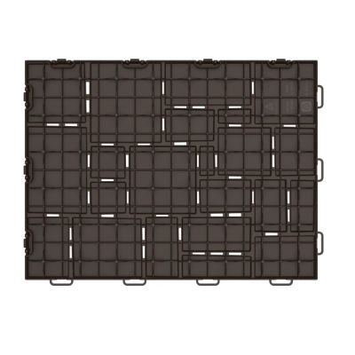 Плитка модульная "Брус" (садовая) (9шт, 1м2) (шоколад)