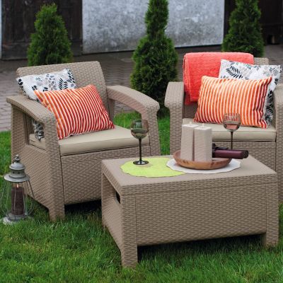 Комплект мебели Keter CORFU II WEEKEND SET cappuccino