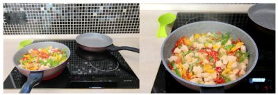 Сковорода Gochu Ecoramic 28 см СТАНДАРТ с каменным покрытием для всех видов плит без крышки