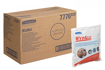 Протирочная салфетка Kimberly-Clark Wypall® Cleaning Wipes 7776 в герметичном пакете для замены в тубу 7775М