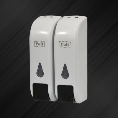 Дозатор для жидкого мыла пластиковый 350+350 мл PUFF-8108