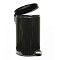 Корзина для мусора с педалью ВINELE Lux WP12LB, 12 литров эмалированная сталь, черная