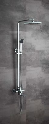 ДУШЕВАЯ СТОЙКА СО СМЕСИТЕЛЕМ LEDEME L2433, С ТРОПИЧЕСКИМ ДУШЕМ