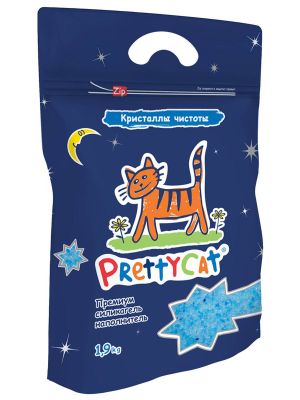 PrettyCat наполнитель силикагелевый кристаллы чистоты 1,9 кг