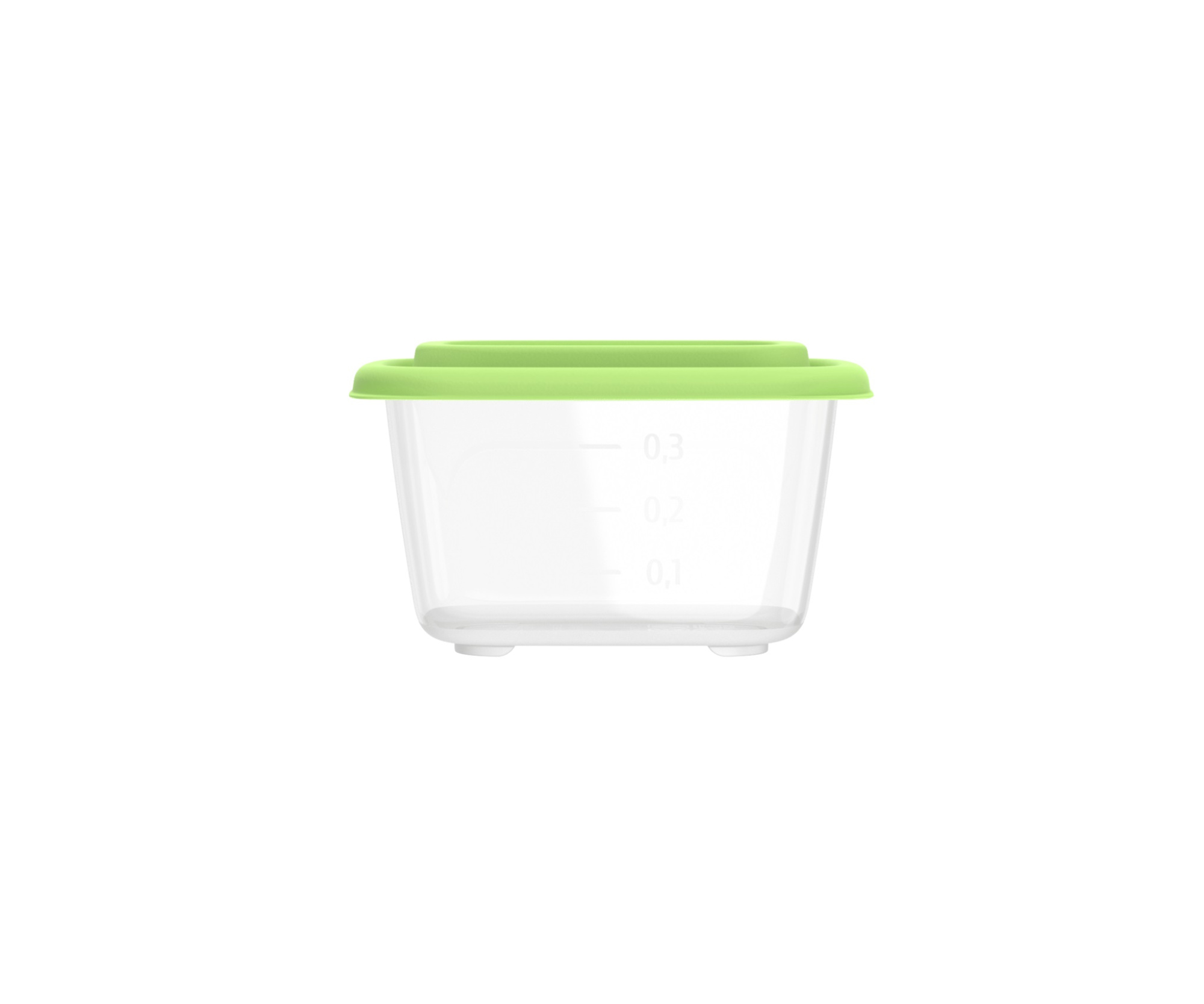 Контейнер универсальный «Гурман» 0,45 л (СВЧ/Заморозка) (128х95х75мм)