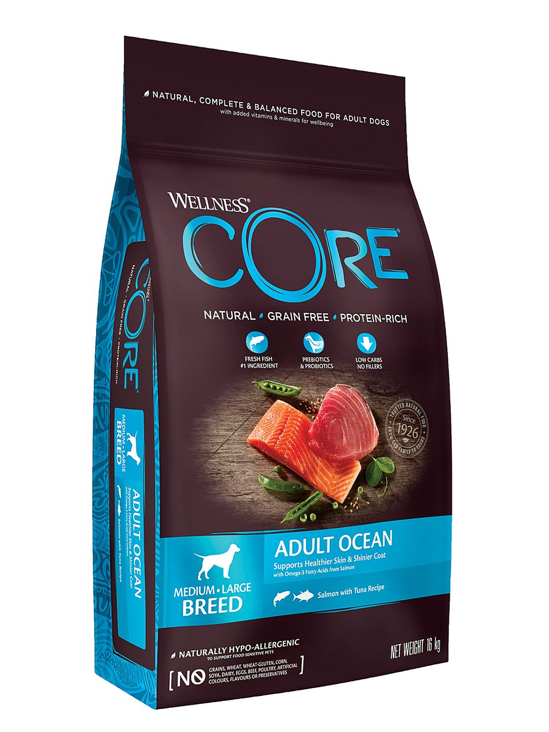 59907 PFB корм из лосося с тунцом для взрослых собак средних и крупных пород 16 кг