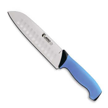 Нож кухонный Сантоку Jero TR 18 см синяя рукоять