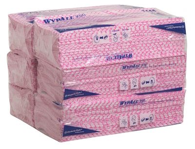 Протирочный материал Kimberly-Clark Wypall® X50 7444, красный