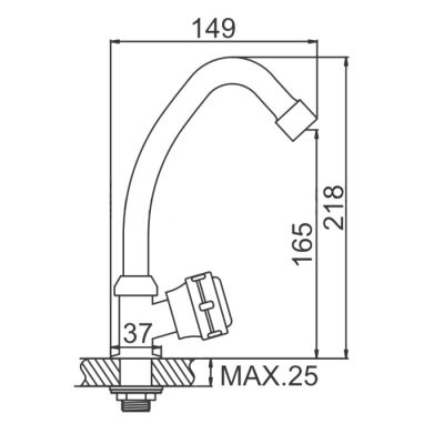 СМЕСИТЕЛЬ МОНО LEDEME L4195
