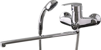 СМЕСИТЕЛЬ ДЛЯ ВАННЫ И ДУША LEDEME L2206, ДЛИННЫЙ ИЗЛИВ