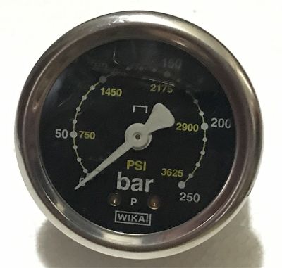 49621 MNMN Манометр 0-250 D50 1/4F нержавеющая сталь