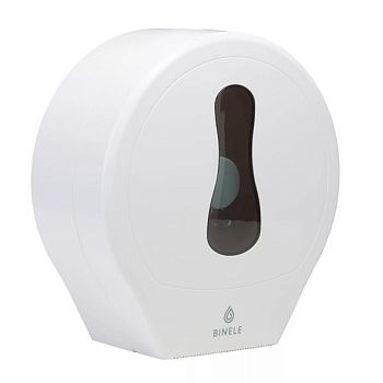 Диспенсер ВINELE rType для туалетной бумаги в рулонах, белый, арт. DP01RW