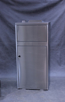 Урна для фудкорта «Мега-2» шлифованная 120 л.