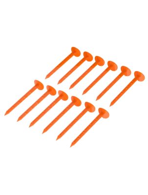 Набор колышков садовых универсальных №1 (L-17см, D-4см) (12шт) красный