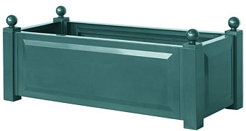 Прямоугольный ящик KHW для растений, зеленый